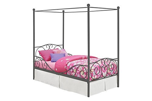 silver canopy beds for kids